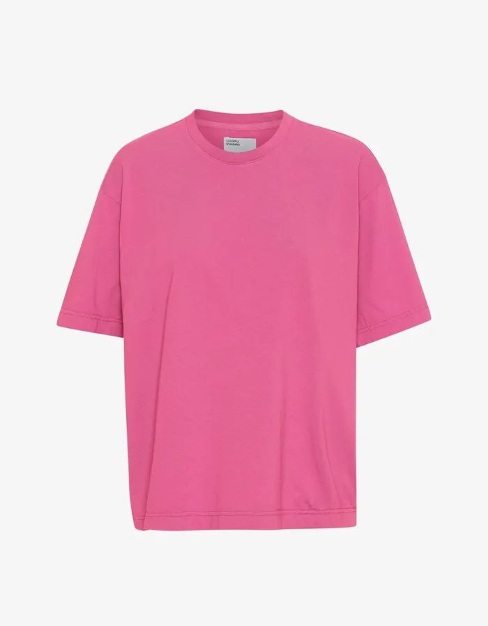 Men Oversized Organic TShirt Bubblegum Pink Colorful Standard TShirts