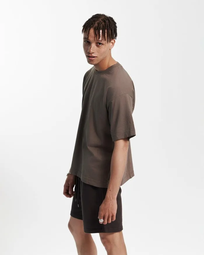 Men Oversized Organic TShirt Teal Blue Colorful Standard TShirts