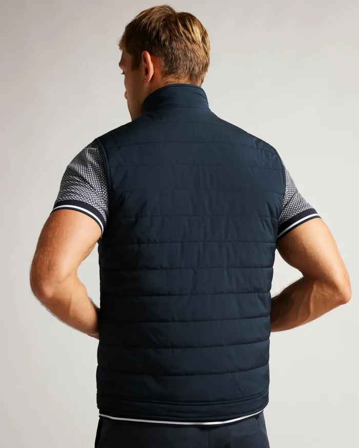 Men OVETA 8211 Showerproof Quilted Nylon Gilet Navy Ted Baker Coats and Jackets Men OVETA 8211 Showerproof Quilted Nylon Gilet Navy Ted Baker Coats and Jackets