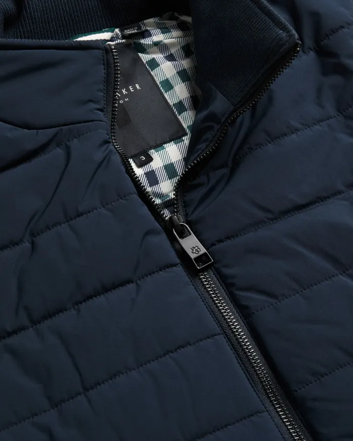 Men OVETA 8211 Showerproof Quilted Nylon Gilet Navy Ted Baker Coats and Jackets Men OVETA 8211 Showerproof Quilted Nylon Gilet Navy Ted Baker Coats and Jackets