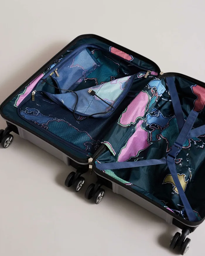 Men PALME 8211 Flying Colours Cabin Trolley Suitcase Grey Ted Baker Suitcases and Travel Bags