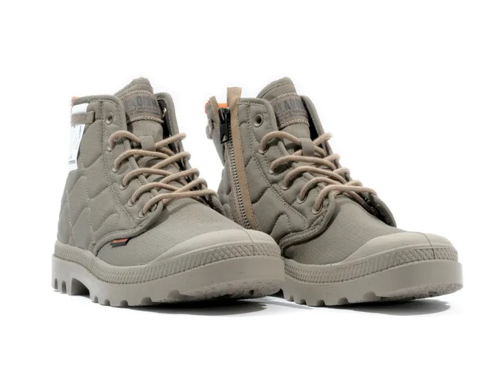 Men PAMPA REQUILTED Military Olive PALLADIUM Boots