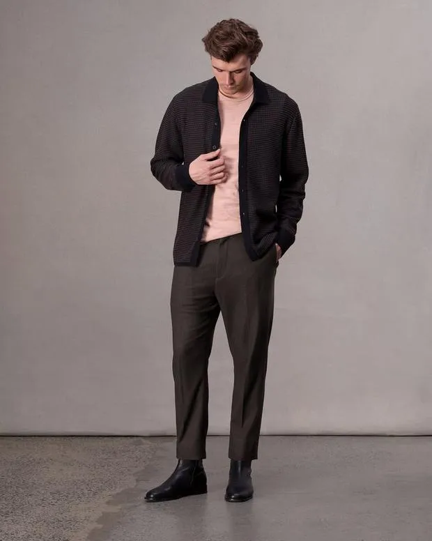 Men Pants Rag and Bone Lennox Flannel Pant Brown