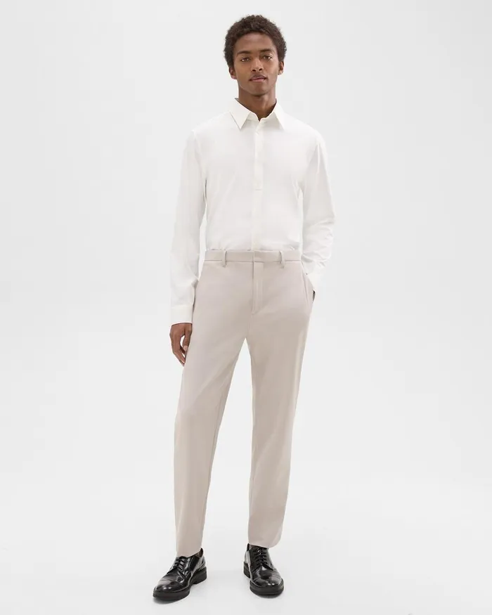 Men Pants Theory Curtis Pant In Precision Ponte Putty