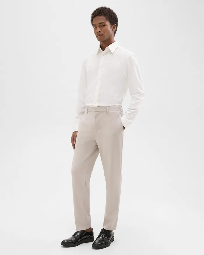Men Pants Theory Curtis Pant In Precision Ponte Putty