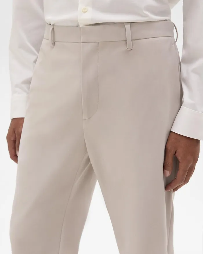 Men Pants Theory Curtis Pant In Precision Ponte Putty