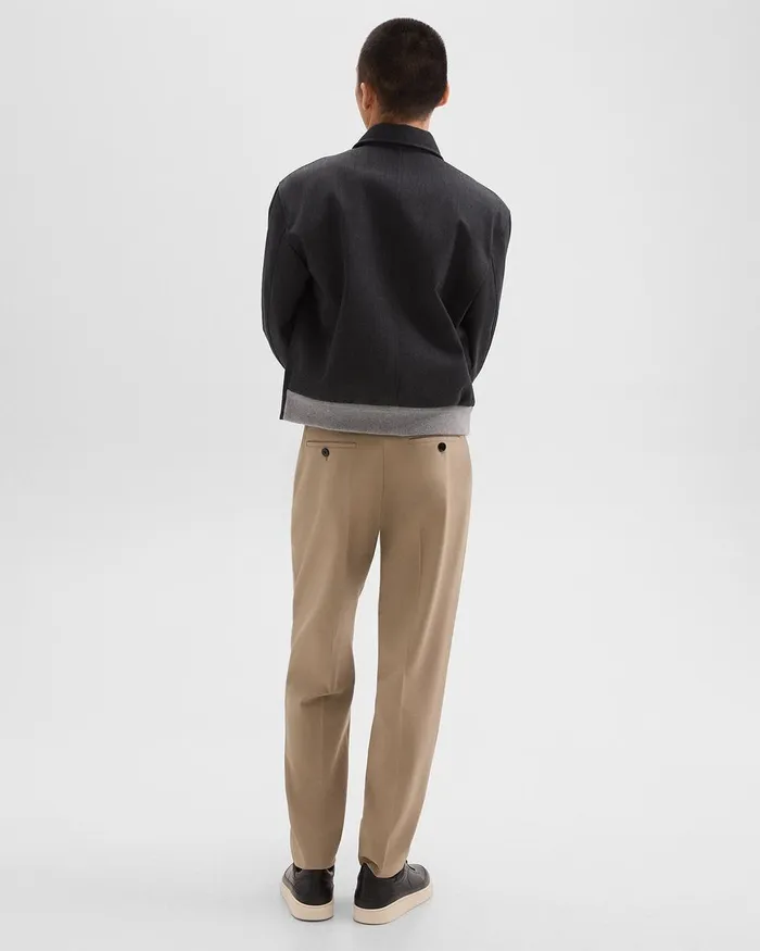 Men Pants Theory Relaxed Pant In Wool Gabardine Barley