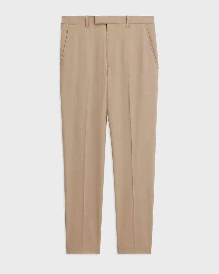 Men Pants Theory Relaxed Pant In Wool Gabardine Barley