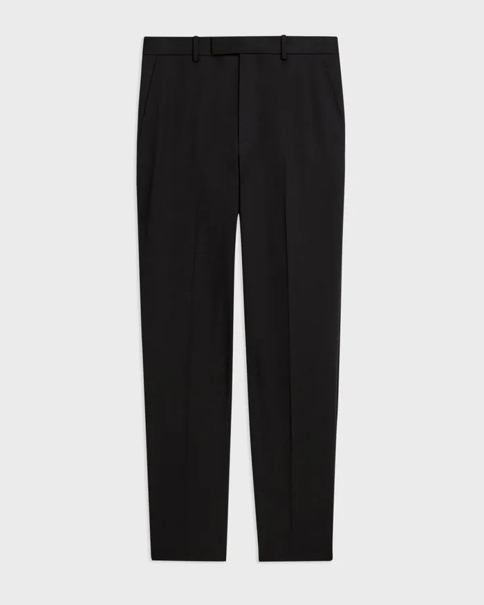 Men Pants Theory Relaxed Pant In Wool Gabardine Black