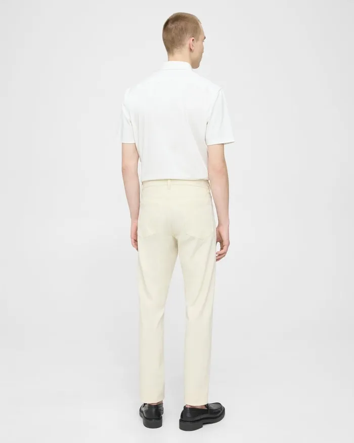Men Pants Theory SlimFit 5Pocket Pant In Neoteric Twill Warm Ivory