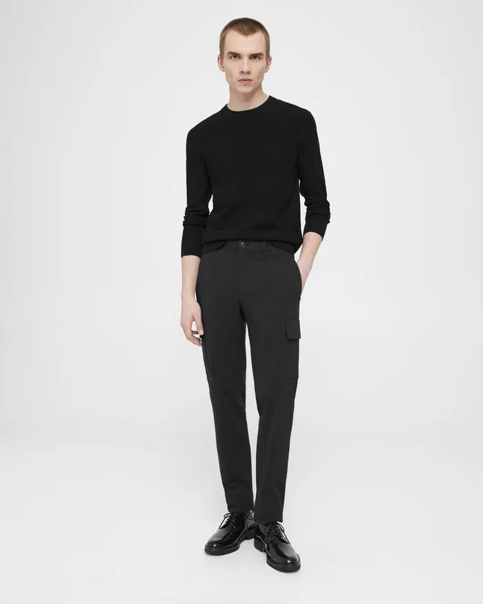 Men Pants Theory Zaine Cargo Pant In Neoteric Twill Black