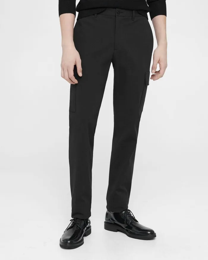 Men Pants Theory Zaine Cargo Pant In Neoteric Twill Black