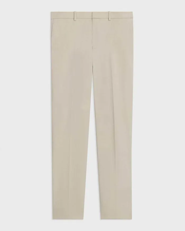 Men Pants Theory Zaine Pant In Stretch Cotton New Sand