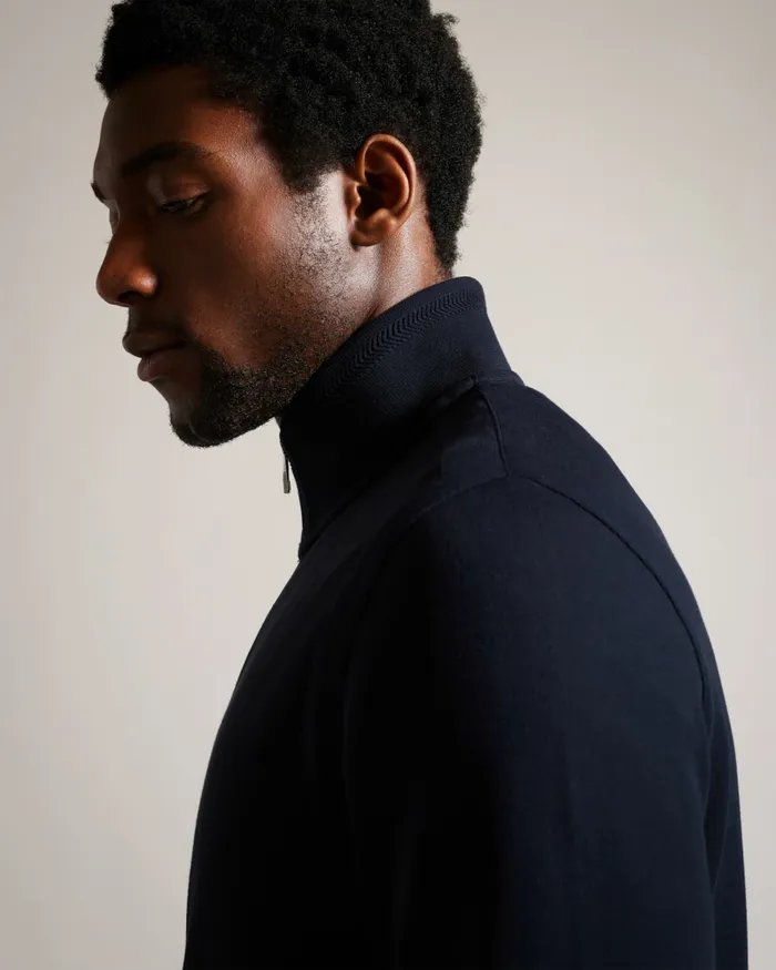 Men PHLOEM 8211 Zip Through Funnel Neck Jacket Navy Ted Baker Tops Men PHLOEM 8211 Zip Through Funnel Neck Jacket Navy Ted Baker Tops
