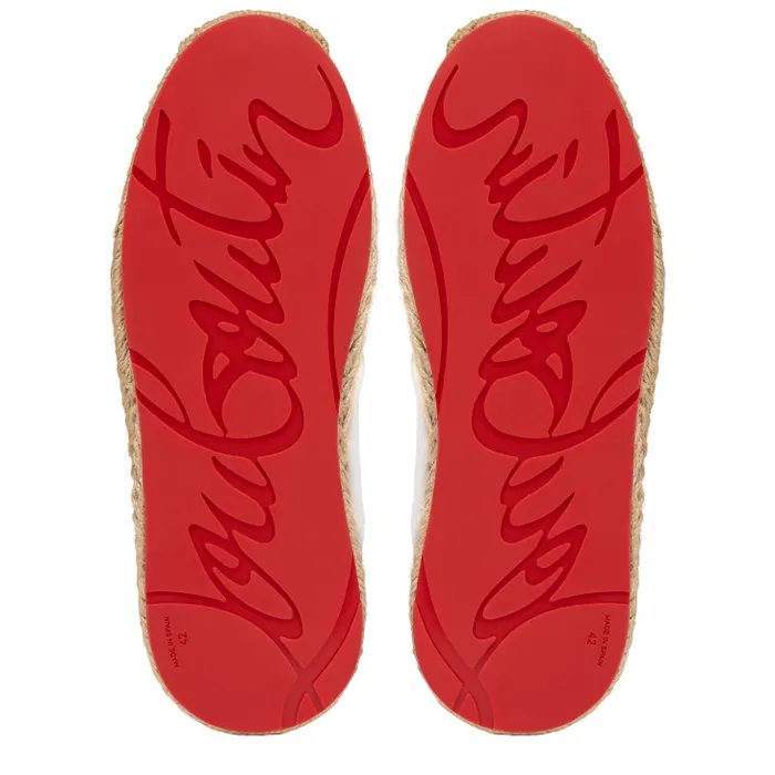 Men Provencal Sneakers 8211 Calf Leather And Mesh 8211 White Christian Louboutin Sandals and Espadrilles