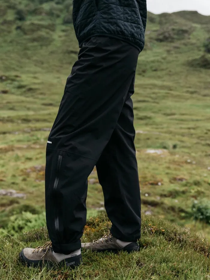 Men Rainbird Waterproof Trousers Black Finisterre Trousers and Jeans