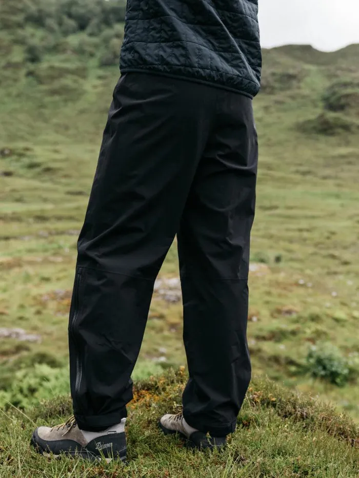 Men Rainbird Waterproof Trousers Black Finisterre Trousers and Jeans