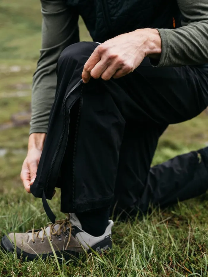 Men Rainbird Waterproof Trousers Black Finisterre Trousers and Jeans