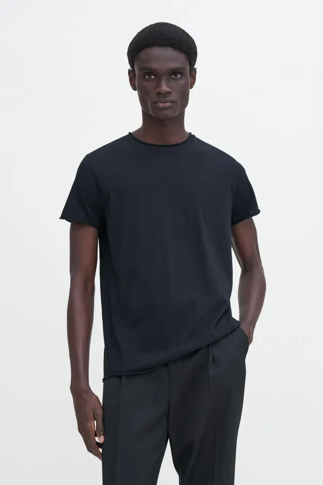 Men Roll Neck Tee Black Filippa K TShirts