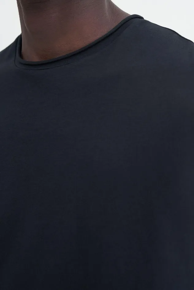 Men Roll Neck Tee Black Filippa K TShirts