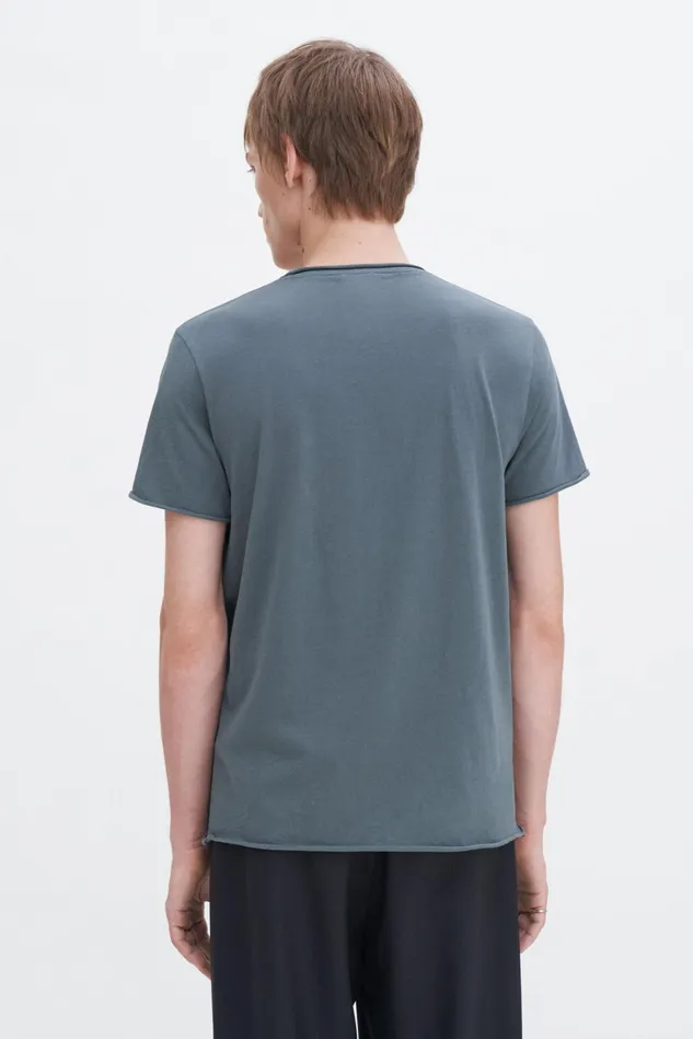 Men Roll Neck Tee Green Grey Filippa K TShirts