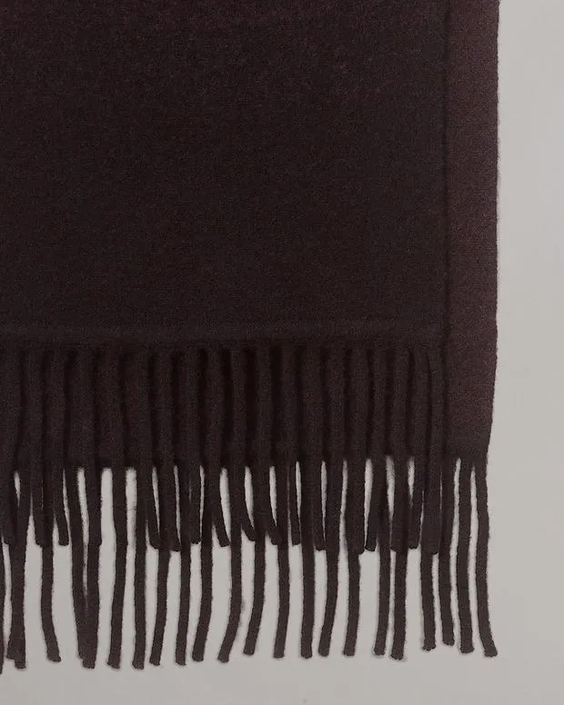 Men Scarves Rag and Bone Downing WoolBlend Scarf Burgundy Multi