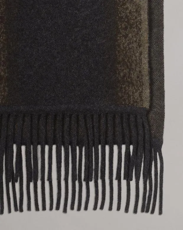 Men Scarves Rag and Bone Downing WoolBlend Scarf Green Multi