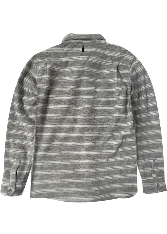 Men Shirts and Flannels Vissla EcoZy Ls Polar Flannel Grey Heather Men Shirts and Flannels Vissla EcoZy Ls Polar Flannel Grey Heather