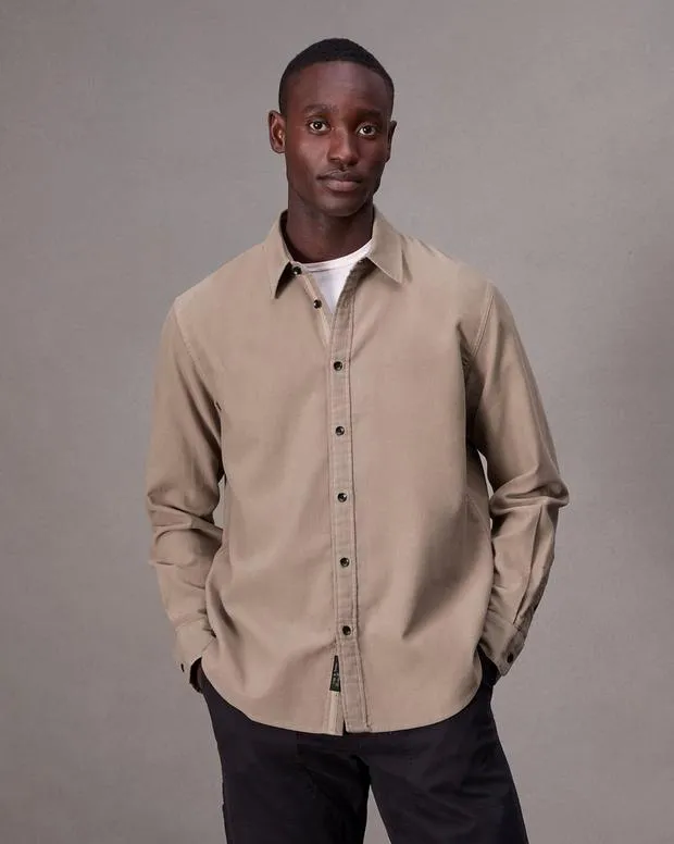 Men Shirts Rag and Bone Finch Corduroy Shirt Desert