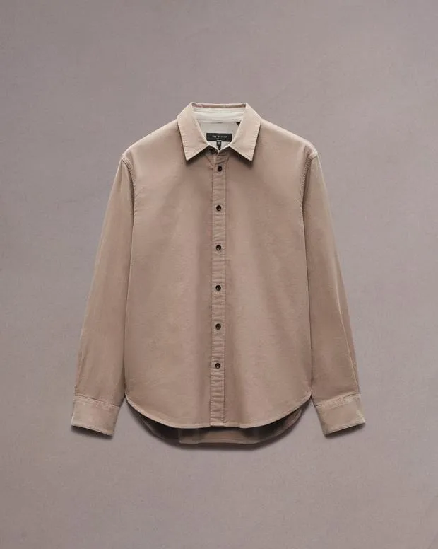 Men Shirts Rag and Bone Finch Corduroy Shirt Desert
