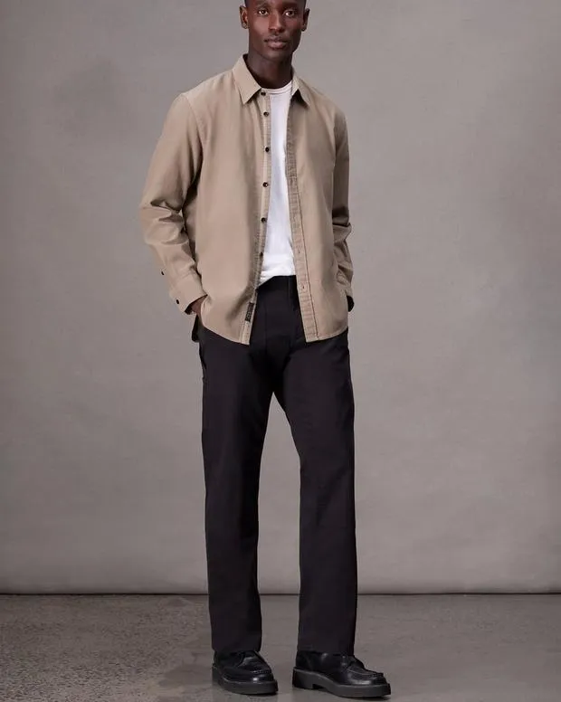 Men Shirts Rag and Bone Finch Corduroy Shirt Desert