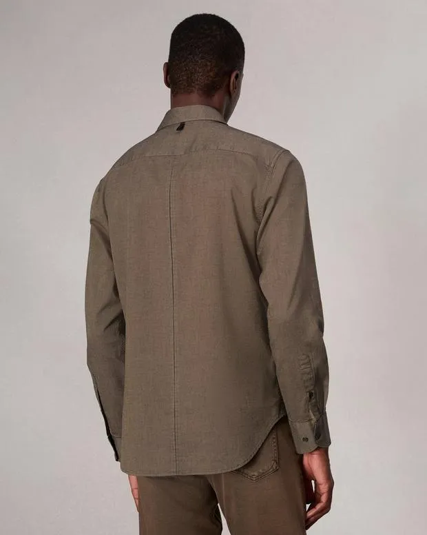 Men Shirts Rag and Bone Tomlin CottonBlend Shirt Army