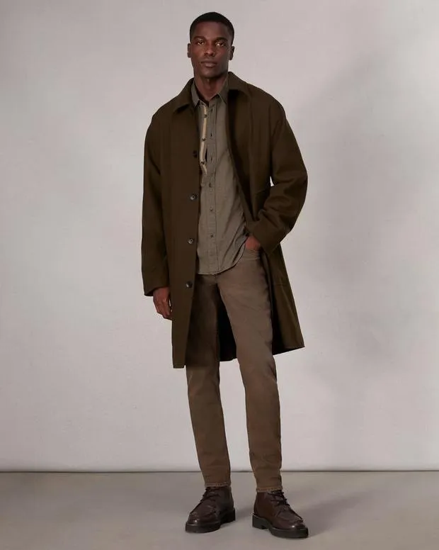 Men Shirts Rag and Bone Tomlin CottonBlend Shirt Army