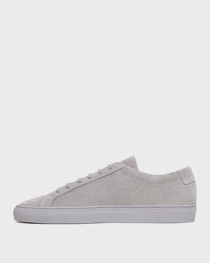 Men Shoes Theory Common Projects Original Achilles Sneakers Warm Grey