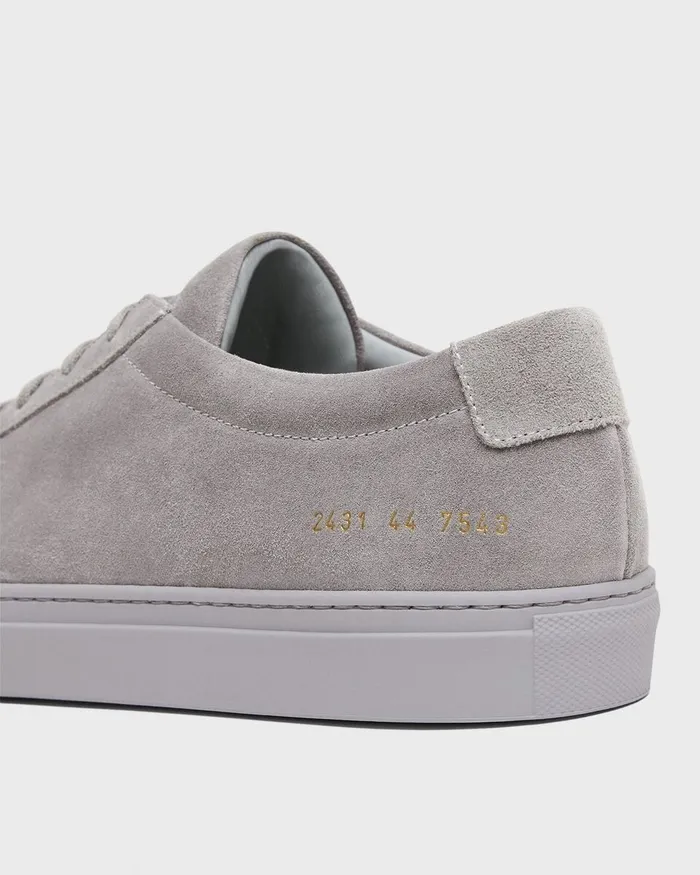 Men Shoes Theory Common Projects Original Achilles Sneakers Warm Grey