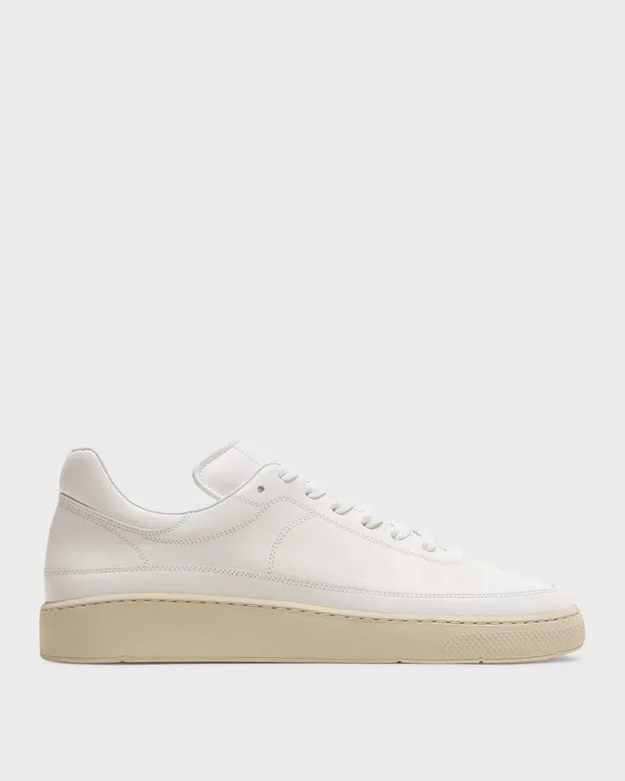 Men Shoes Theory Sneaker In Leather White