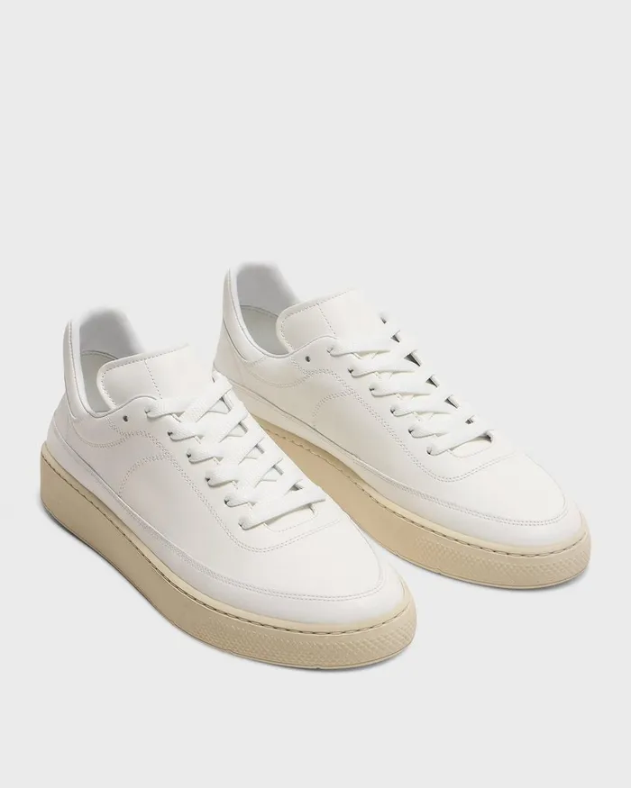 Men Shoes Theory Sneaker In Leather White