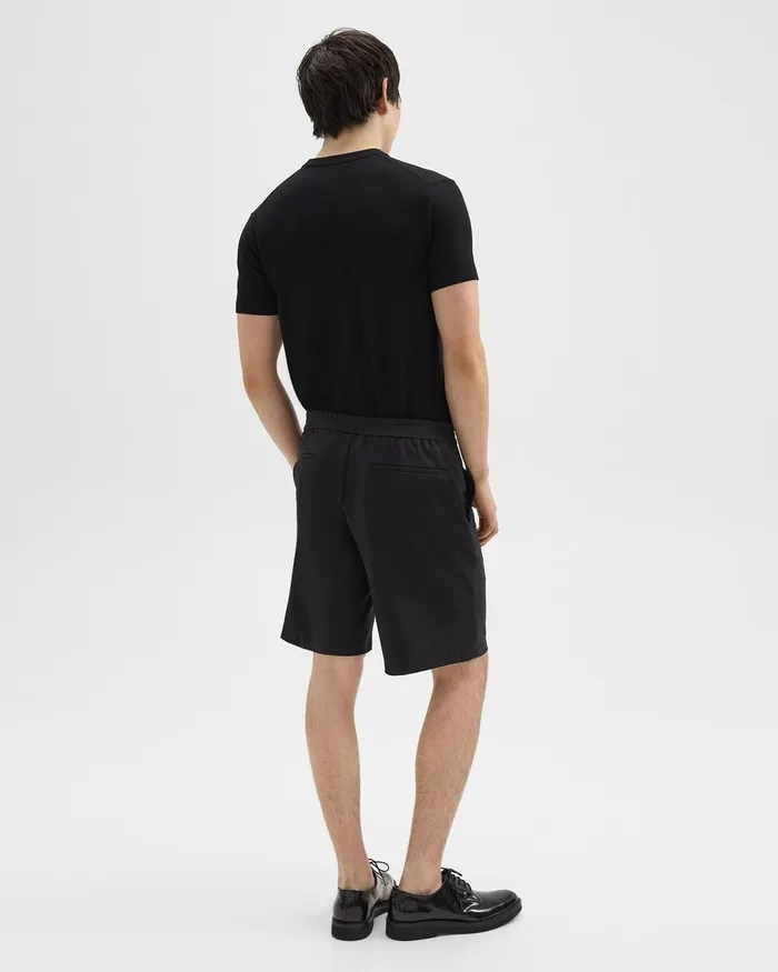 Men Shorts Theory Curtis 9rdquo Drawstring Short In Precision Ponte Black