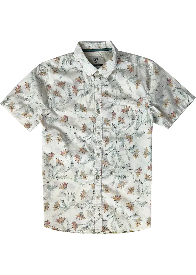 Men Sight Study Eco Ss Shirt Cream Shirts and Flannels Vissla