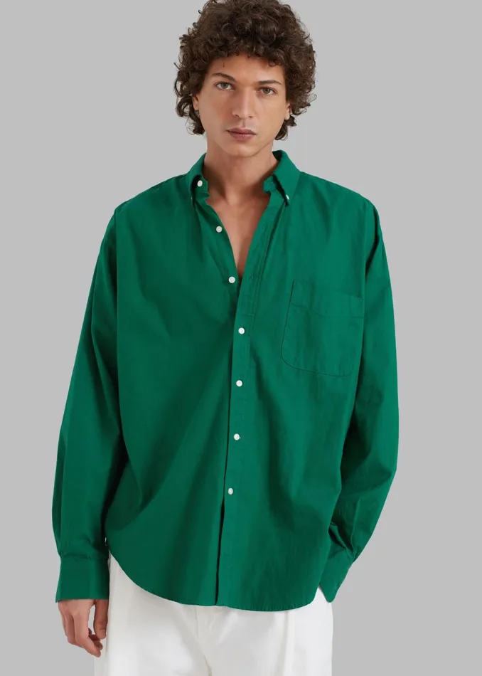 Men Sinclair Shirt 8211 Green The Frankie Shop Tops