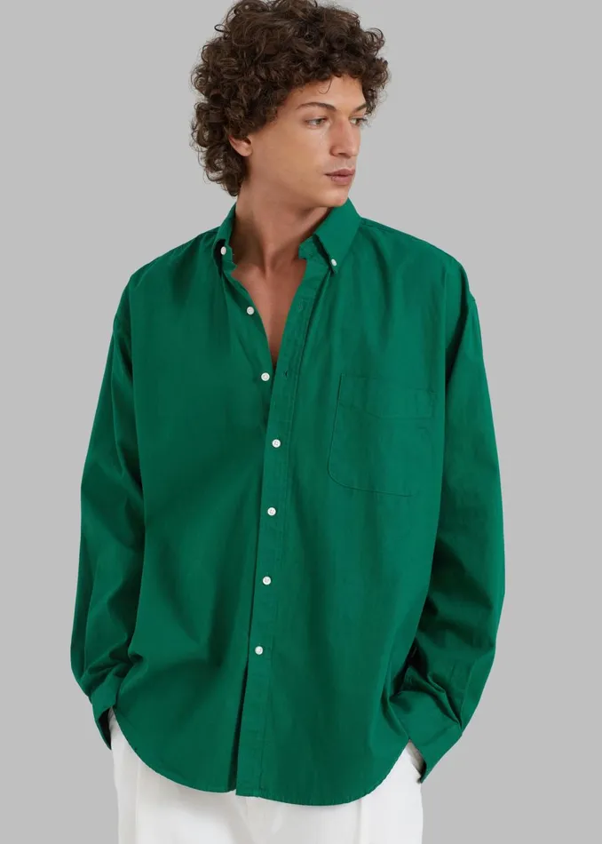 Men Sinclair Shirt 8211 Green The Frankie Shop Tops