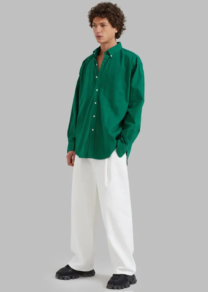 Men Sinclair Shirt 8211 Green The Frankie Shop Tops