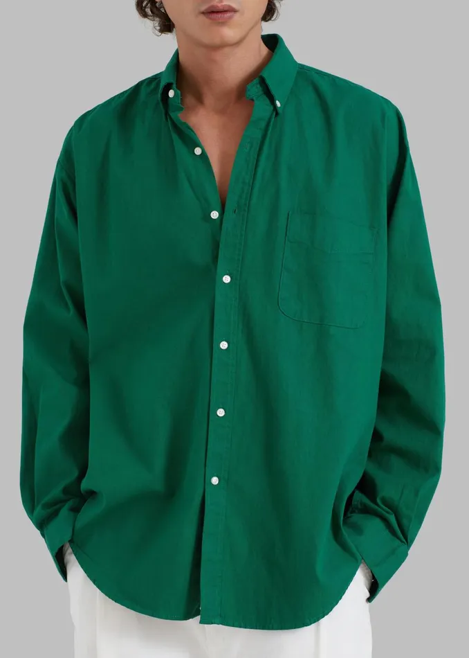 Men Sinclair Shirt 8211 Green The Frankie Shop Tops