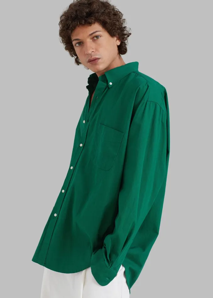 Men Sinclair Shirt 8211 Green The Frankie Shop Tops