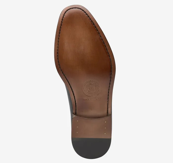 Men SlipOns and Loafers Johnston and Murphy Taylor Bit Loafer Gray Italian Suede