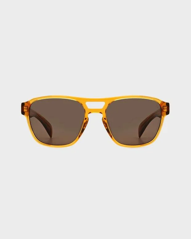 Men Sunglasses Rag and Bone Flint Brown Orange