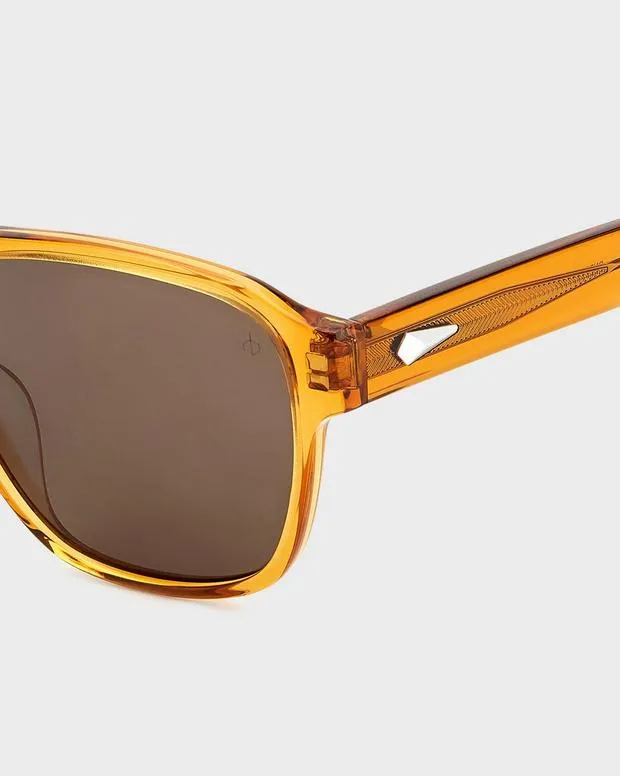 Men Sunglasses Rag and Bone Flint Brown Orange