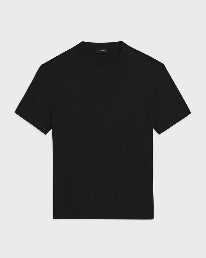 Men Sweaters Cardigans Theory Sarior Tee In Light Bilen Black
