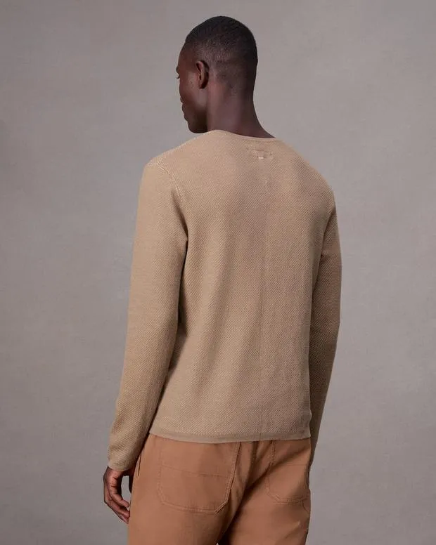Men Sweaters Rag and Bone Bennet Crewneck Sweater Desert
