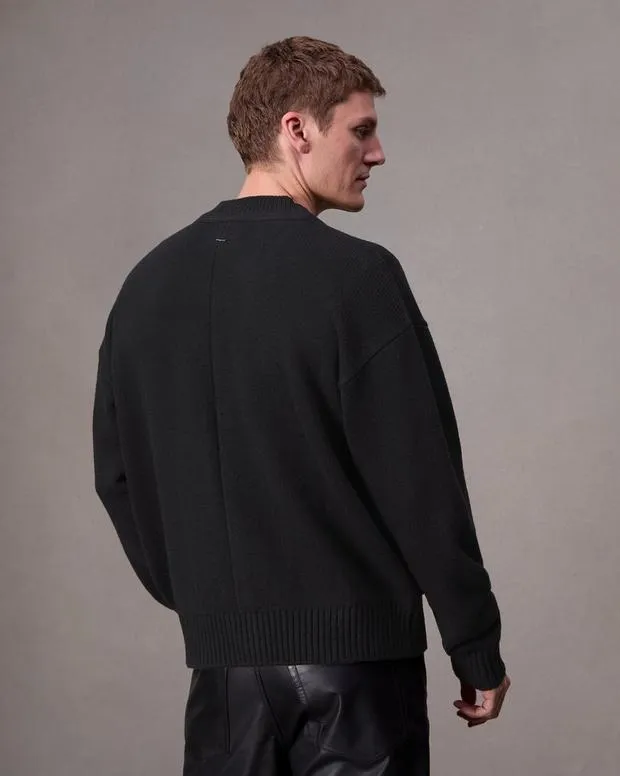 Men Sweaters Rag and Bone Clarkson Wool Cardigan Black